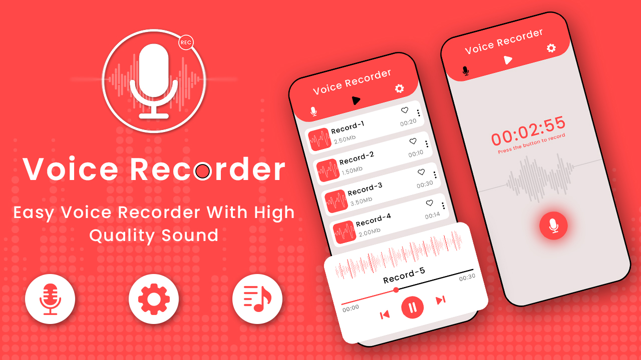 Echo Voice Recorder Voice Recording Voice Memos Easy Voice